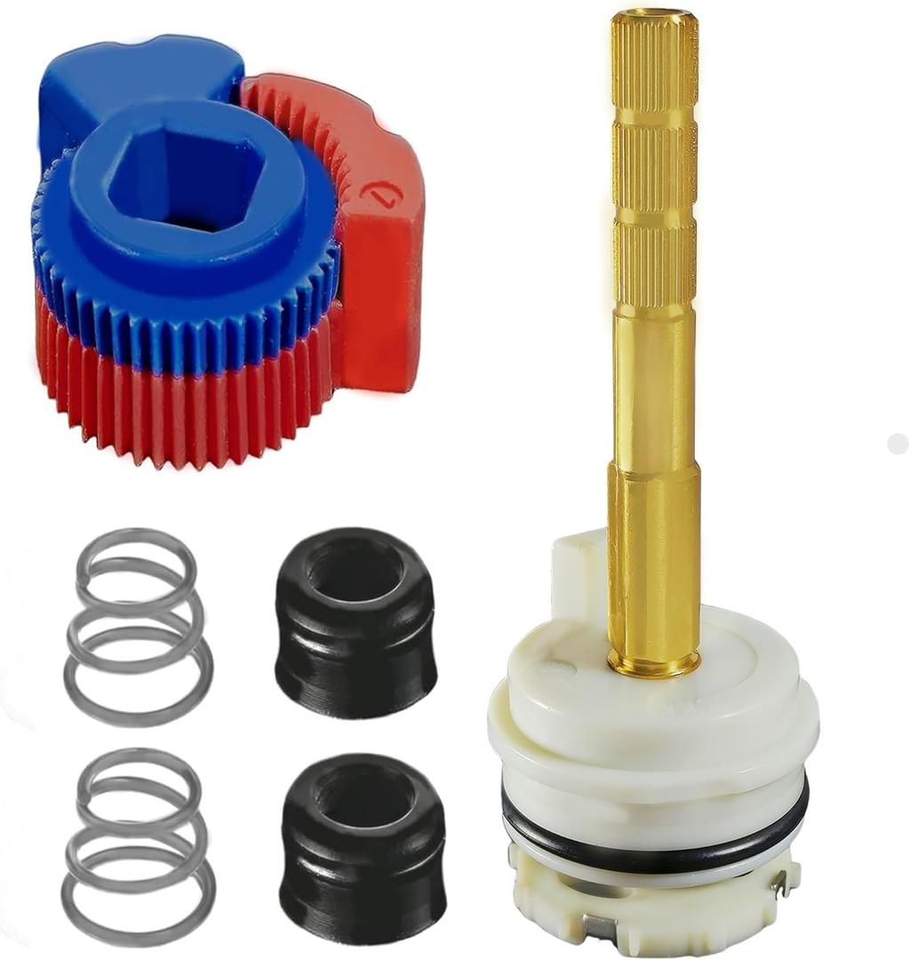 ALITZ DA603567 Shower Cartridge Replacement for Danze, Glacier Bay, Pegasus Tub Faucet | Brass Stem with Temp Limit Stop | Includes 2 Springs & 2 Seats | Leak-Proof & ADA Compliant Repair Kit