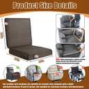 BALAPET Recliner Cushions for Long Sitting, Egg Crate Foam Recliner Cushion for Elderly Reduces Muscle Fatigue and Provides Air Flow, Extra Large Non-Slip Seat Cushion with Back Support(20*20*4in)