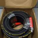 Hourleey Kink Resistant Pressure Washer Hose 100FT, High Tensile Wire Power Washer Hose with 3/8 Inch Quick Connect, Max. Temperature 60C