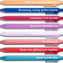 Taylor Gifts Merch, Cute Taylor Gel Pens, Office Supplies for Music Fans, Taylor Birthday Party Favors for Girls (Lyrics)