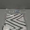 Set of 2 White Pillow Covers 18 x 18 inches Boho Aztec Polyester Blend Square Decorative Throw Pillow Covers for Sofa Couch Bed Decor