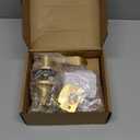 Design House Springdale Passage Hall Closet Interior Door Lever Handle Lockset, Non-Locking Handle Hardware, Satin Gold, 6.375 in x 1.94 in x 2.625 in, Item 728899