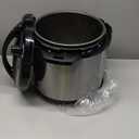 MegaChef 12 Quart Digital Pressure Cooker with 15 Preset Options and Glass Lid, Silver
