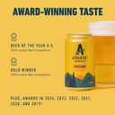 Athletic Brewing Company Craft Non Alcoholic Beer, Golden With Honey & Citrus Notes, Pair With Pizza or Salad, Vegan, Low Calorie, Hoppy, Upside Dawn, 12 Pack, 12 FL Oz Cans