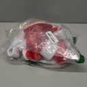 Christmas Girl Costume Red Velvet Sleeveless Dress Family Gathering Party Dress with Hooded Belt (5-6Years)