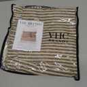 VHC Brands Sawyer Mill Charcoal Ticking Stripe Collection Farmhouse Style Pillow Cover Sham (Euro Sham 26x26)