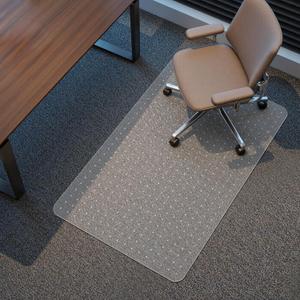 Kuyal Office Chair Mat for Carpet, 32x49 Clear Heavy Duty Computer Chair Mat, Under Desk Protector Carpeted Floors Mat, Easy Chair Movement,Ship Flat