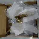 khtumeware 10-Pack Heavy Duty Solid Backplate for Cabinet Knobs Brushed Brass Drawer Knobs with Backplate Suitable for Dresser and Kitchen Cabinet Hardware.