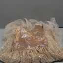 Flower Girls Sequin Dress Bridesmaid Sparkle Formal Wedding Party Birthday Kids Pageant Princess Prom Ball Gown (4-5T, Gold)