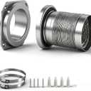 Magnetic Dryer Vent Connector – 3.3FT 4" Flexible Hose with Clamp, Snap-Lock Tool-Free Installation, Fire-Safe Seal for Easy Cleaning & Laundry Efficiency