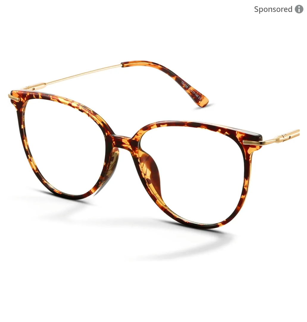 Gaoye Blue Light Blocking Glasses Women/Men, Fashion Round Cateye Frame UV Ray Filter Computer Gaming Glasses