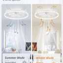 LEDIARY 30" Ceiling Fans with Lights and Remote, Low Profile Led Fan Light