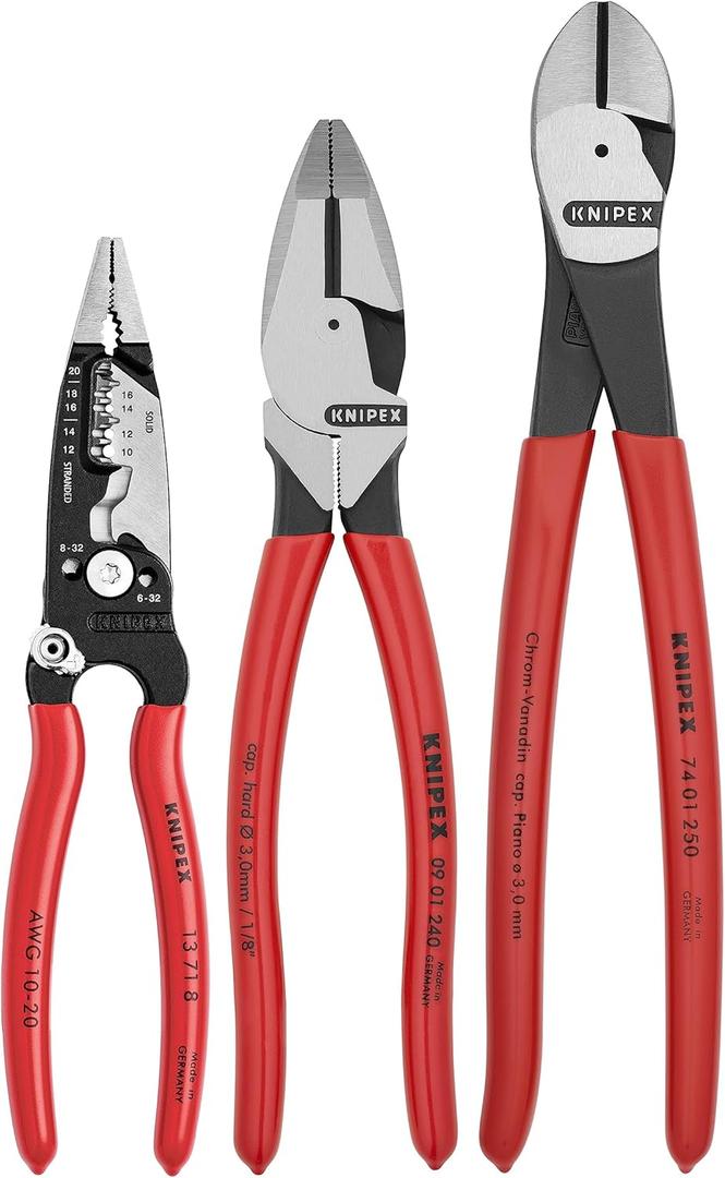 KNIPEX Tools 9K 00 80 158 US 3 Pc Electrical Set