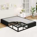 Awesofurni Twin Box Spring, 10 Inch High Profile Twin Box Spring Only, Black 3000 lbs Heavy Duty Metal Frame Mattress Foundation with Fabric Cover, Easy Assembly, Noise Free