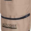ULTCOVER Waterproof Patio Cool Bar Table Cover 17.5(D) for Outdoor Party Cooler Side Table Brown