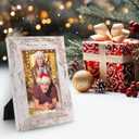 Golden State Art, 5x7 Picture Frame - Country Wood Grain Style - Tabletop Display, Back Hangers for Wall Display - Great for Photos, Gift, Pictures, Wedding, Portraits (2 Pack, Mix)