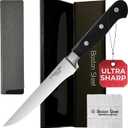 Boning Knife 6 Inch  Ultra Sharp High Carbon Stainless Steel Kitchen Knife with Comfortable Grip, Ergonomic Handle, Gifts for Women and Men, Premium Cooking Knife with Gift Box