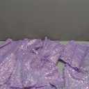 Remagr 12 Pcs Iridescent Purple Sequin Table Runner 12 x 72 Inch Mermaid Table Runner Glitter Sequin Sparkly Desk Cover for Wedding Birthday Party Ceremony Supplies Decor
