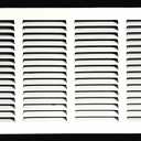 Fits 16x8 Duct Opening Stamped Steel Return Air Grille Vent Cover Grille for Sidewall and Ceiling in White Surface Dimensions: 17.75"W X 9.75"H (16" W x 8" H Duct Opening)