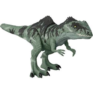 Mattel Jurassic World Dominion Strike 'n Roar Dinosaur Action Figure, Giganotosaurus Green Dino Toy with Striking Motion & Sounds