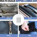 Nuanchu 6 Pcs Zipper Wax Snap and Zipper Lubricant Stick, Zip Lube for Lubricating and Protecting Plastic and Metal Zippers - Ideal for Boat, Canvas, Backpacks, Tents, Jackets, and More (0.42 Oz)