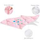 Crib Mattress Protector Sheets Fitted Waterproof Crib Mattress Pad Cover, Noiseless & Machine Wash 100% Absorbent Crib/Toddler Mattress Protector Sheet Quilted, Pink, 52" x 28"