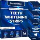 Professional Teeth Whitening Strips 7 Treatments - Enamel Safe - Non-Sensitive Formula - Peroxide-Free Whitening Strips - Dentist Formulated Teeth Whitening Kit (14 Strips)