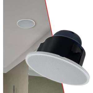 Splin Ceiling Embedded Mount Stand Compatible with Smart Speaker Alexa Echo Pop, Echo Dot 4th and 5th gen., Amazon, and HomePod Mini, Apple Pro Light Model Classic Built-in (White)