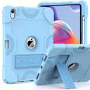 Grifobes for iPad 11-inch (A16) 2025 / 10th Generation Case 10.9 inch 2022, iPad 11th / 10th Case with Pencil Holder Heavy Duty Rugged Protective Cover with Kickstand for Girls Kids Sky Blue