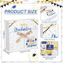 18 Days Graduation Countdown Calendar Gift Box 2026 Empty Graduation Paper Advent Calendars to Fill DIY Grad Surprise Gift Box for Her Him High School College, Gifts Not Included(Blue Gold)