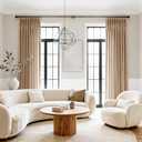 Pinch Pleated Taupe Velvet Curtains for Living Room Modern Elegant Plush Velvet Luxury Fabric Room Darkening Window Drapes Bedroom Curtain 40x96
