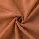 Mrs.Naturall Burnt Orange Linen Curtains Long for Living Room 2 Panel Set Rod Pocket Bedroom 52x96 Inches Long