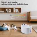 Cordless cat Water Dispenser, 2.2L pet Water Dispenser, Battery Powered, Indoor Rechargeable cat Water Dispenser with Motion Sensor, Ultra-Silent Water Pump, ABS Material BPA Free