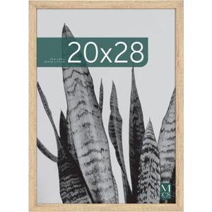 MCS Studio Gallery 20x28 Poster Frame Natural Woodgrain Engineered Wood, Vertical & Horizontal Wall Hanging Large Picture Frame for Photos, Posters & Art Prints (1-Pack)