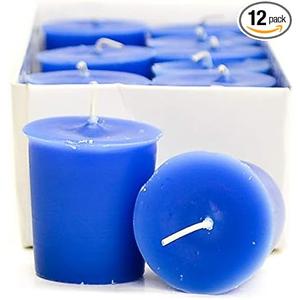 Votive Candles for Wedding/Dinner, Holiday Event, Home Decoration, 12 to 15 Hours,1.75 in. Diameter x 2 in. Tall, 12 per Box, Blueberry Cobbler
