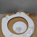 BEMIS TC50TTA MARINE Toilet Seat, Small Toilet Seat Made for Boats and RVs, Durable Wood, White