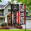 4 x 250 Anniversary Usa Garden Flags for Outside, 250 Anniversary USA Flag We the People 1776-2026 Patriotic 4th of July Decorations Yard Sign Double-Sided Waterproof Flag 12x18 Inch 250 Year American Flag