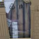 Extra Wide Baby Gate for Doorways 29" Tall Safety Gate for Kids&Pets,Pressure Mounted with Auto Close,Walk-Thru Metal Gate,Adjustable Width 26.4"-43",Indoor Pet Gate for Stairs & Hallways Black