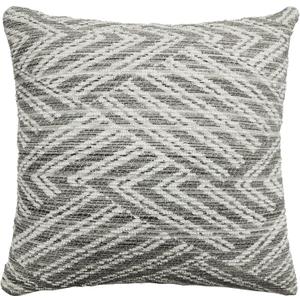 Riverbrook Home Zippered Cushion Cover Pillow with Removable Soft Angel Hair Filler, Jordan Putty - Grey, 20 x 20-Inch