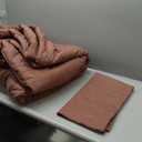 Pureant Brick Red Comforter Sets King Solid Dark Rust Bedding Comforters Modern Plain Purplish Cotton Bed Quilts Women Girls Blackish Warm Blankets Pure Dark Brown Red Durable Bedding Vintage