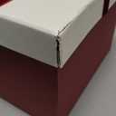 Cholemy Wine Red Valentine Velvet 5 Pcs Square Gift Boxes with Lid and Ribbon Assorted Size Nesting Decorative Box Wrap for Present Wedding Graduation Birthday Anniversary Party Favor