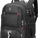 Backpack with wheels,50L Rolling laptop backpack with Anti-Theft,rolling backpack for travel,Water-Resistant Carry-On Luggage,Business and Commuting