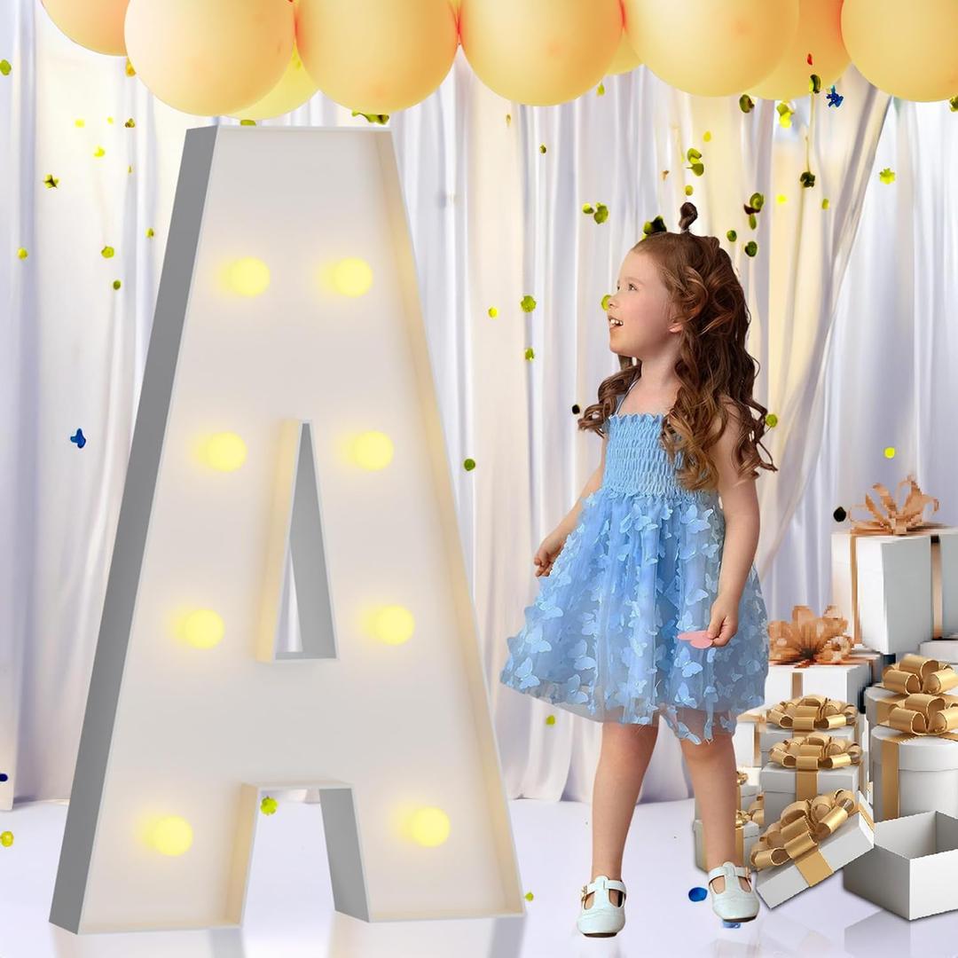 imprsv 3FT Marquee Letters, Mosaic Light Up Letters for Birthday Baby Shower Wedding Engagement Party Backdrop Decor, Large Marquee A for Party Decorations imprsv 3FT Marquee Letters, Mosaic Light Up Letters for Birthday Baby Shower Wedding Engagement Party Backdrop Decor, Large Marquee A for Party Decorations