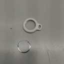 Belkin Apple AirTag Secure Holder with Key Ring - Durable Scratch Resistant Case With Open Face & Raised Edges - Protective AirTag Keychain Accessory For Keys, Pets, Luggage, Backpacks & More - White