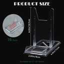 20 Pcs Book Stand for Display Acrylic Book Holder Display Adjustable Book Easel Collector Display Stand for Comic Cardboard Home Office Album CD Magazine