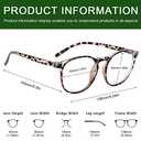 Przene 3 Pack Blue Light Blocking Glasses Women/ Men, Retro Round Computer Glasses Anti Eye Strain/ UV/ Glare, Gaming Glasses. (Black/ Crystal/ Transparent Amber)