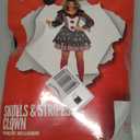 Morph Scary Clown Costume Womens Halloween Costumes For Womens Clown Costume Jester Halloween Outfit Women (Small)