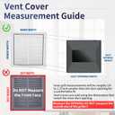 Howeall 24"W x 12"H [Duct Opening Size] Steel Return Air Filter Grille - Removable Face/Door for 1 inch Filters -HVAC Vent Cover Grill - White [Outer Dimensions: 26 5/8"W X 14 5/8"H]