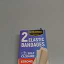 Premium Elastic Bandage Wrap - 6 (2pk) - Strong Compression - Self-Closing Reusable Bandages for Legs, Knee, Back, Abdomen, Lymphedema - Tummy Body Wrap - for First Aid Kit & After Surgery Recovery