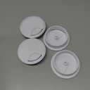 MECCANIXITY 4 Pcs Desk Grommet 3 Inch(80mm), Round Desk Cord Hole Cover Wire Cable Organizer for Home Office Computer Table Cables, White